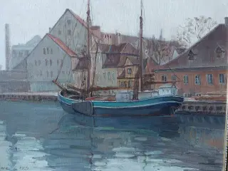 LAURITZ HOWE ( 1869 - 1945 )- oliemaleri