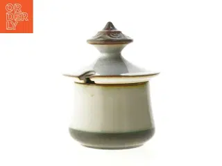 Keramisk krukke med låg fra B&G stentøjsstel 316(str. 8 cm)