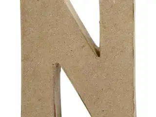Bogstav, N, H: 10 cm, B: 7,8 cm, tykkelse 2 cm, 1 stk.