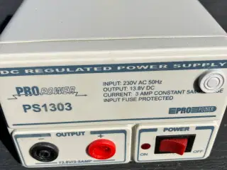 12v Strømforsyning 3 -5 AMP