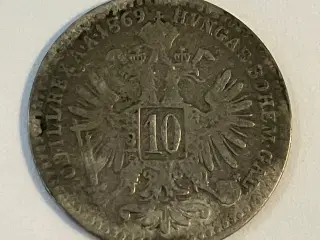 10 Kreuzer 1869 Austria