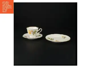 Porcelænskop og underkop sæt (str. 16 x 9 cm)