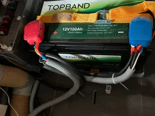 Autocamper batteri 100. TOPBRAND Med boms og app