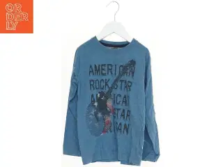 Langærmet t-shirt med tryk fra Entry (str. 128)