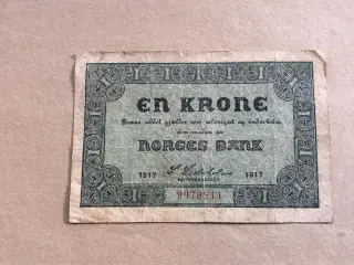 En krone Norges Bank 1917