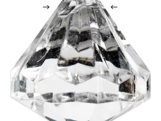 Prisme, str. 27x30 mm, hulstr. 2,5 mm, blank transparent, 8stk./ 1 pk.