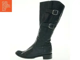 Læderstøvler med spænder (str. 39 )