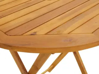 Foldbart havebord 70 cm massivt akacietræ