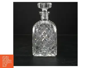 Krystal karaffel med prop (str. 22x9x6 cm)
