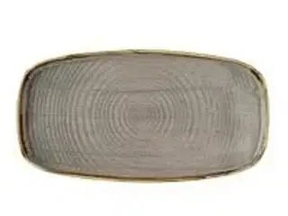 6 stk. Serveringsfad grå B350 x D185 mm Stonecast Walled Churchill