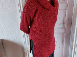 Varm Hjemmestrikket - Lang uld sweater  str s 