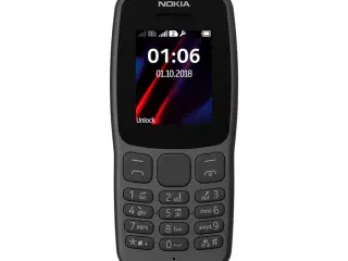 Nokia 106 mobiltelefon 1,8" - 4 MB - Sort
