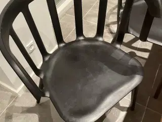 Spisebordsstole i sort