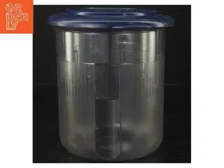 Plastikbøtte med låg fra Tupperware (str. 16 cm)