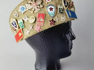 ⭐️· Unik Sovjetisk Pilotka Kasket (USSR) m. Pins