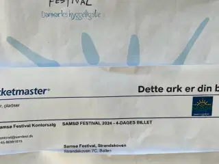 Samsø Festival 2024 4 dages billet