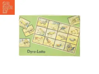 Antikt Dyre-Lotto spil (str. 3x32x22 cm)