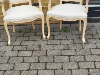 2 stole i antik look og spejl