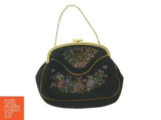 Vintage broderet håndtaske (str. 21x17 cm)