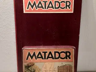 Matadorspil fra før 1948, komplet m. metalbiler