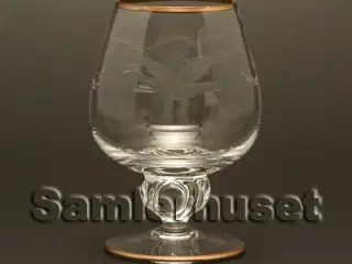 Lyngby Måge Cognacglas. H:85 mm. Nye glas.