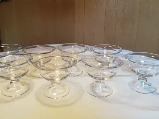 8 Perle isglas/portionsglas fra Holmegaard Glasvær