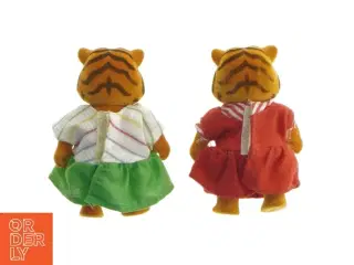 Tigerfigurer i tøj fra Sylvanian Families (str. 9 cm. 2 stykker)