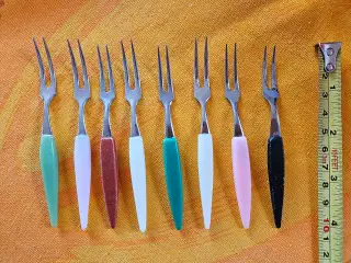 8 vintage pålægsgafler