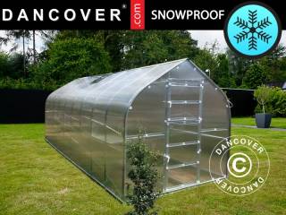 Drivhus polycarbonat TITAN Dome 320, 25m², 2,5x10m