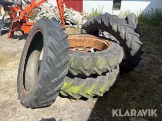 Tvillingehjul inkl. 2 løse dæk