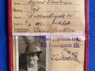 Legitimationskort for danske Statsborgere - Dusine Christensen - 1944