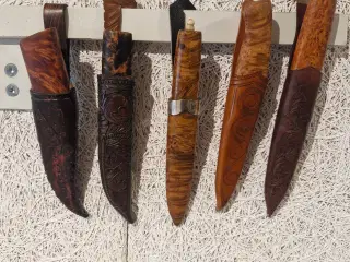 Håndlavede jagt knive