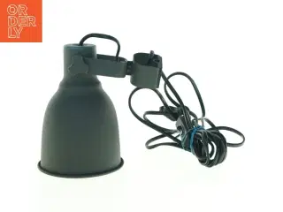 Sort lampe til opsætning eller klip on fra Ikea (str. 16 x 11 cm)