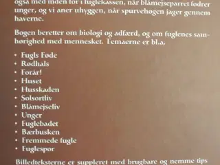 fugleliv i haven, af lars gejl, emne: dyr