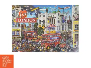 1000-brikkers puslespil &#39;I Love London&#39; (str. 490 x 685 mm)