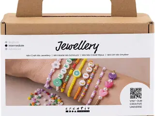 Mini DIY Mix Smykker, Farverige armbånd, 1 pk.