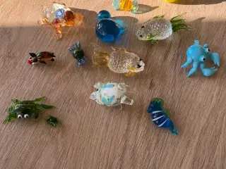 Fine små glas figurer