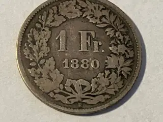 1 Franc Switzerland 1880