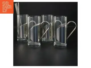 Glas med metalhåndtag (str. 13,5x6 cm)