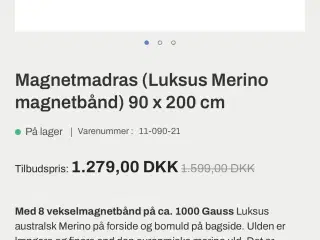 Magnet madras i merino uld