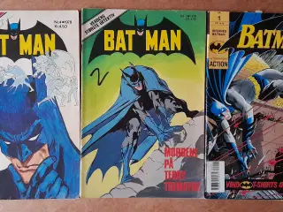 Superhelte-hæfter: Edderkoppen, Batman, Superman