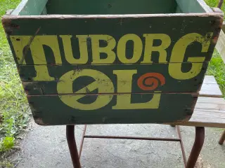 Tuborg Ølkasse træ til 50 flasker