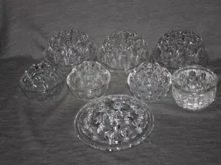 Gammel glas Flower frog / blomsterstager