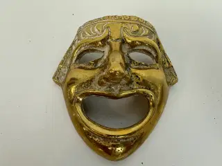 Maske i messing (vintage)