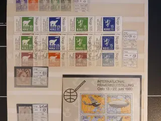 Norge (144) Planche med blanding af postfriske og 