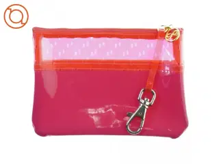 Pink taskepung i plast (str. 20 x 13 cm)
