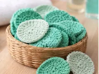 16 bomuldsrondeller. Spar ressourcer.