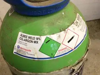 Flaske til co2 svejser