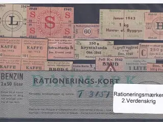 Rationeringsmærker - 2. Verdenskrig