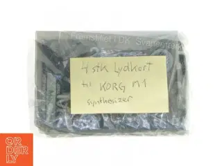 Lyd kort til Korg M1 Synthesizer fra Korg (str. 9 cm. x 6,5. cm. 4 styk)